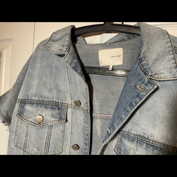 Denim Jacket oversize fit Sleeveless Jeans jacket - Picture 5 of 7